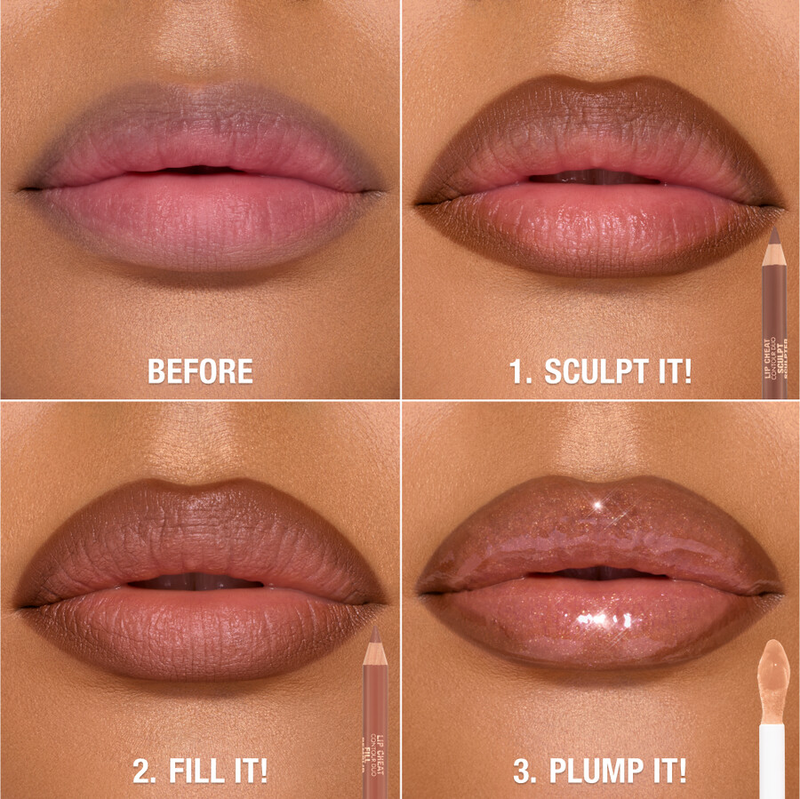 makeup bag of lip sculpting secrets
