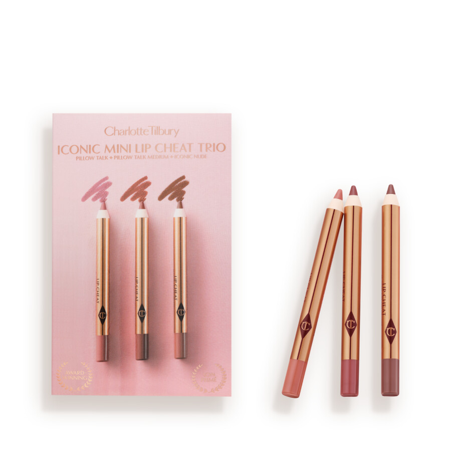 charlottes iconic lip cheat trio